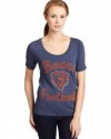 NFL Chicago Bears Heather Vintage Thermal Sleeve Athletic Tee Women's