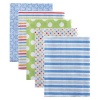 Luvable Friends Flannel Receiving Blankets, Blue, 5 Pack