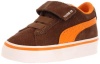 Puma Puma S Vulc V Sneaker (Infant/Toddler/Little Kid),Teak/Flame Orange/White,8 M US Toddler