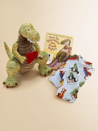 Your little one will never want to put down this lovable, huggable plush dinosaur.PolyesterStanding height, 13.513.5W X 13.5H X 17DSurface washRecommended for all agesImported Your little one will never want to put down this lovable, huggable plush dinosaur.PolyesterStanding height, 13.513.5W X 13.5H X 17DSurface washRecommended for all agesImported