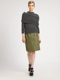 Soft, luxurious cashmere, knit in a textural open-weave pattern.Rib-knit mock neckThree-quarter sleevesRib-knit cuffs and hemCashmereDry cleanImportedModel shown is 5'9½ (176cm) wearing US size Small. Soft, luxurious cashmere, knit in a textural open-weave pattern.Rib-knit mock neckThree-quarter sleevesRib-knit cuffs and hemCashmereDry cleanImportedModel shown is 5'9½ (176cm) wearing US size Small.