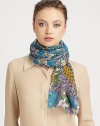 Watercolor hues meet classic paisley to create an irresistible wool stole.About 20 X 79WoolDry cleanImported