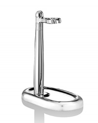 The Power Shave Collection Customizable Stand has a modern, modular design that adjusts easily to your storage and display needs. Handcrafted in polished chrome with micro-textured accents for style, it's ideal proper maintenance and storage of your Manual Razor and Power Brush handles between each use. A shaving set can be customized with the Power Shave Collection Razor and Power Brush. The Power Shave Collection Customizable Stand has a modern, modular design that adjusts easily to your storage and display needs. Handcrafted in polished chrome with micro-textured accents for style, it's ideal proper maintenance and storage of your Manual Razor and Power Brush handles between each use. A shaving set can be customized with the Power Shave Collection Razor and Power Brush.