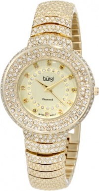 Burgi Women's BUR048YG Diamond Accent Crystal Fashion Watch Burgi Women's BUR048YG Diamond Accent Crystal Fashion Watch
