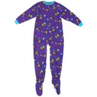 Komar Kids Girls 2-6x Monkey Heart Blanket Sleeper, Purple, 6/6X Komar Kids Girls 2-6x Monkey Heart Blanket Sleeper, Purple, 6/6X