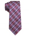 Plaid of a different color. Energize your dress look with this rad skinny tie from Ben Sherman.