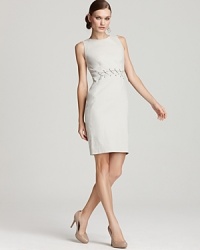 Anne Klein Collection Stretch Linen Laced Sheath Dress Anne Klein Collection Stretch Linen Laced Sheath Dress
