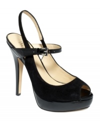 A fierce fashionista is never afraid to flaunt it. Make heads turn in INC International Concepts' Mariela sandals featuring a mile-high heel, classic peep toe and slingback strap. A fierce fashionista is never afraid to flaunt it. Make heads turn in INC International Concepts' Mariela sandals featuring a mile-high heel, classic peep toe and slingback strap.