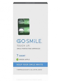 GO SMiLE's exclusive Ampoule Technology Delivery System lets you polish your teeth and keep them white with deliciously refreshing Touch Up ampoules. Get a just-brushed feeling - anytime, anywhere. Flip, Pop, Touch Up! 7 ampoules, 0.02 fl. oz. each. GO SMiLE's exclusive Ampoule Technology Delivery System lets you polish your teeth and keep them white with deliciously refreshing Touch Up ampoules. Get a just-brushed feeling - anytime, anywhere. Flip, Pop, Touch Up! 7 ampoules, 0.02 fl. oz. each.