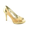 Alfani Fairfax Peep Toe Pumps Heels Shoes Beige Womens