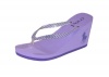 Ralph Lauren Women Big Pony Fashion Flip-Flaps Sandals (10B, Light purple/purple/white)