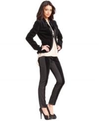 With paneled tuxedo styling, these RACHEL Rachel Roy leggings are a must-have for a fashion-forward fall look!