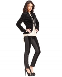 With paneled tuxedo styling, these RACHEL Rachel Roy leggings are a must-have for a fashion-forward fall look! With paneled tuxedo styling, these RACHEL Rachel Roy leggings are a must-have for a fashion-forward fall look!