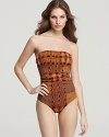 Burberry Brit Link Check One Piece Swimsuit