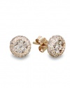 Effy Jewlery Rose Gold Diamond Earrings, .97 TCW