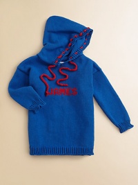 So soft, so pure, so sporty! This adorable little hoodie is made from soft cotton yarns with a hood and laced drawstring. Drawstring hoodRibbed cuffs and hemCottonMachine washMade in USASIZING GUIDEXX-Small = 6-9 monthsX-Small = 12-18 monthsSmall = Size 2-4Medium = Size 6-8Large = Size 10FOR PERSONALIZATION Select a quantity, then scroll down and click on PERSONALIZE & ADD TO BAG to choose and preview your personalization options. So soft, so pure, so sporty! This adorable little hoodie is made from soft cotton yarns with a hood and laced drawstring. Drawstring hoodRibbed cuffs and hemCottonMachine washMade in USASIZING GUIDEXX-Small = 6-9 monthsX-Small = 12-18 monthsSmall = Size 2-4Medium = Size 6-8Large = Size 10FOR PERSONALIZATION Select a quantity, then scroll down and click on PERSONALIZE & ADD TO BAG to choose and preview your personalization options.