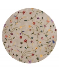 A garden of earthly delights. The Julian Collection sets new standards of quality and clarity for hand-tuffed, hand-carved carpets. A veritable rainbow of flowers and vines set against a soft gold ground. Woven from luxurious 100% premium wool pile rivaling the finest hand-knotted rugs for texture and opulence. Luster-washed for added sheen. A garden of earthly delights. The Julian Collection sets new standards of quality and clarity for hand-tuffed, hand-carved carpets. A veritable rainbow of flowers and vines set against a soft gold ground. Woven from luxurious 100% premium wool pile rivaling the finest hand-knotted rugs for texture and opulence. Luster-washed for added sheen.