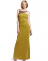 BCBGMAXAZRIA Women's Egeo Sequined Yoke Long Gown