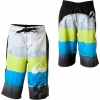 Quiksilver Men's Cypher Alpha 21 Kelly Slater Signature Boardshorts Green and Blue Y101061Q-NBL