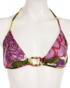 Milly Cabana Women's Antibes Triangle String Bikini Top, Large
