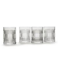 Intersecting cut lines create a Glen Plaid design with signature Ralph Lauren elegance. Both modern and traditional, it looks right at home within a formal table setting. Intersecting cut lines create a Glen Plaid design with signature Ralph Lauren elegance. Both modern and traditional, it looks right at home within a formal table setting.