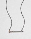 You never know when you'll need to nail something so keep this witty nail on a bold chain necklace close by.BrassLength, about 16Screw claspImported