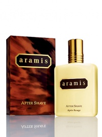 A brisk after shave splash that refreshes and tones a man's freshly shaven face, leaving a bracing sensation. 