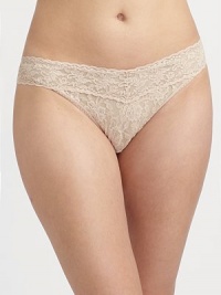 The signature Hanky Panky style, cut to fit your curves comfortably. Wide lace waistband Nylon; hand wash Made in USA The signature Hanky Panky style, cut to fit your curves comfortably. Wide lace waistband Nylon; hand wash Made in USA