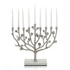Nature-inspired, Michael Aram's Botanical Leaf collection calls to mind the leaves and twisting branches of eucalyptus and seagrape. Artfully designed, this unique menorah makes an eye-catching centerpiece during Hanukkah and beyond.