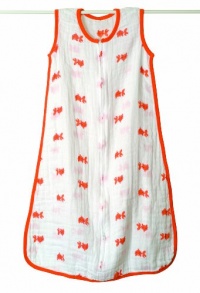 aden + anais Slumber Muslin Sleeping Bag Single Layer, Mod About Baby - Fish, Large aden + anais Slumber Muslin Sleeping Bag Single Layer, Mod About Baby - Fish, Large