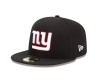 NFL New York Giants Black and Team Color 59Fifty Fitted Cap