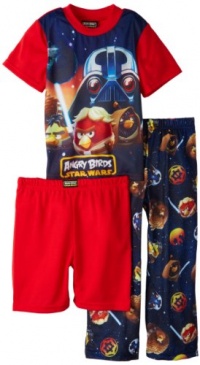 AME Boy's New Hope Star Wars/Angry Birds 3 Piece Sleepwear Set, Multi, 10 AME Boy's New Hope Star Wars/Angry Birds 3 Piece Sleepwear Set, Multi, 10