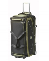 The luxury of space. A roomy duffel fits in all of the necessary travel must-haves with ease and still glides effortlessly on oversized inline wheels. Comfort handles on all three sides of the bag make for easy lifting and transport in airplane overheads, car trunks and more. Deep exterior pockets provide the perfect place to store last-minute add-ons and travel essentials, like tickets and passports. Limited lifetime warranty. The luxury of space. A roomy duffel fits in all of the necessary travel must-haves with ease and still glides effortlessly on oversized inline wheels. Comfort handles on all three sides of the bag make for easy lifting and transport in airplane overheads, car trunks and more. Deep exterior pockets provide the perfect place to store last-minute add-ons and travel essentials, like tickets and passports. Limited lifetime warranty.