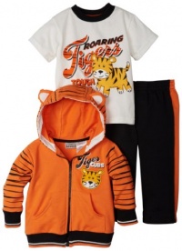 Little Rebels Baby-Boys Infant Hooded Jacket, Pullover and Pant, Orange, 24 Months Little Rebels Baby-Boys Infant Hooded Jacket, Pullover and Pant, Orange, 24 Months