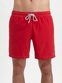 An essential piece of every summer wardrobe, shaped with an easy fit and contrast topstitching. Drawstring waist Side slash pockets Inseam, about 7 Mesh lining 70% cotton/30% nylon Machine wash Imported An essential piece of every summer wardrobe, shaped with an easy fit and contrast topstitching. Drawstring waist Side slash pockets Inseam, about 7 Mesh lining 70% cotton/30% nylon Machine wash Imported