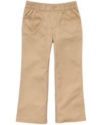 She can pick out her favorite color from among these basic woven pants from Carter's to build out a style that she'll really heart. She can pick out her favorite color from among these basic woven pants from Carter's to build out a style that she'll really heart.
