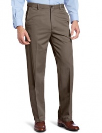 Haggar Men's Work To Weekend Straight Fit Plain Front Expandable Waistband Pant