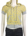 Juicy Couture Women's Hanky Love Terry Short Sleeve Zip Hoodie