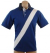 Nautica Men's Sailing Club Diagonal Stripe Polo Shirt (Blue)