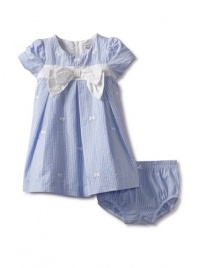 Hartstrings Baby-Girls Newborn Woven Dress And Panty Set, Blue/White Str, 0-3 Months Hartstrings Baby-Girls Newborn Woven Dress And Panty Set, Blue/White Str, 0-3 Months