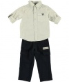 Guess Ember 2-Piece Outfit (Sizes 12M - 24M) - white, 18 months