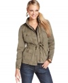 With on-trend utilitarian style, this Lucky Brand Jeans military-inspired anorak is a fashion-forward fall must-have!
