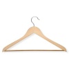 Honey-Can-Do HNG-01334 Wood Hangers with Non-Slip Grooved Bar, 24-Pack, Maple