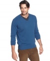 For an instant class and the perfect cool-weather look, grab this Marc New York v-neck sweater as your last layer.