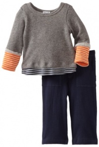 Splendid Littles Baby-boys Infant Colorblock Stripe Active Twofer Set, Navy/Carrot, 6-12 Months Splendid Littles Baby-boys Infant Colorblock Stripe Active Twofer Set, Navy/Carrot, 6-12 Months