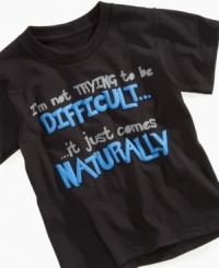 For the little guy who's just doin' what comes naturally: a graphic T-Shirt from Mad Engine. For the little guy who's just doin' what comes naturally: a graphic T-Shirt from Mad Engine.