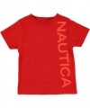 Nautica Block T-Shirt (Sizes 2T - 4T) - carmine, 4t