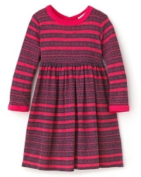 The bold pink and blue fair isle pattern on this Splendid dress simple charms. A back keyhole opening adds a super-sweet flourish. The bold pink and blue fair isle pattern on this Splendid dress simple charms. A back keyhole opening adds a super-sweet flourish.