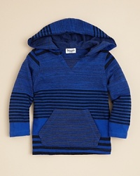 Splendid Little crafts a beguiling style in this ministripe hoodie is decorated with bands of contrast stripes, a smart v neck and ministripe kangaroo pocket. Splendid Little crafts a beguiling style in this ministripe hoodie is decorated with bands of contrast stripes, a smart v neck and ministripe kangaroo pocket.