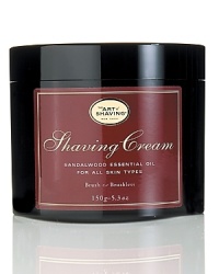 The Art of Shaving Shaving Cream protects the skin from irritation and razor burn. Rich with glycerin, coconut oil and essential oils, the Shaving Cream leaves your skin smooth and moisturized. For optimum results: Prepare your skin with Sandalwood Pre-Shave Oil. Apply Sandalwood Shaving Cream with Shaving Brush to generate a rich warm lather, soften and lift the beard, open pores, bring sufficient water to the skin and gently exfoliate. Soothe, refresh and regenerate the skin after shaving with Sandalwood After-Shave Balm.Sandalwood Essential Oil - Normal to Dry Skin The Art of Shaving Shaving Cream protects the skin from irritation and razor burn. Rich with glycerin, coconut oil and essential oils, the Shaving Cream leaves your skin smooth and moisturized. For optimum results: Prepare your skin with Sandalwood Pre-Shave Oil. Apply Sandalwood Shaving Cream with Shaving Brush to generate a rich warm lather, soften and lift the beard, open pores, bring sufficient water to the skin and gently exfoliate. Soothe, refresh and regenerate the skin after shaving with Sandalwood After-Shave Balm.Sandalwood Essential Oil - Normal to Dry Skin